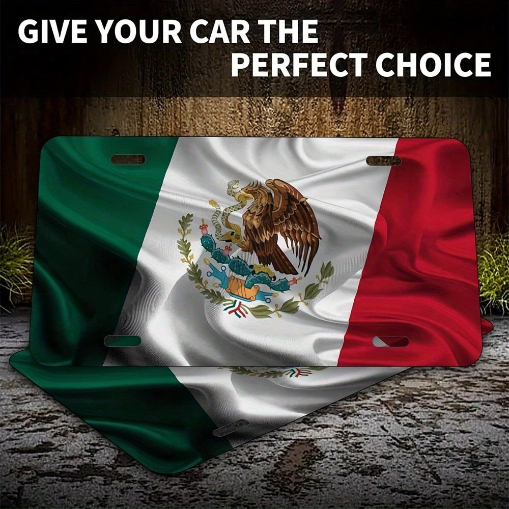 CP2D Flat- Old Fashion Mexican Aluminum Wall Hanging Decorative Sign- 12x 6inch,Easy To Install, Multi-Purpose Metal Sign Home, Room And Place Decoration, Home Decoration