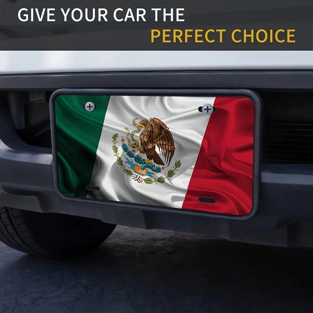CP2D Flat- Old Fashion Mexican Aluminum Wall Hanging Decorative Sign- 12x 6inch,Easy To Install, Multi-Purpose Metal Sign Home, Room And Place Decoration, Home Decoration