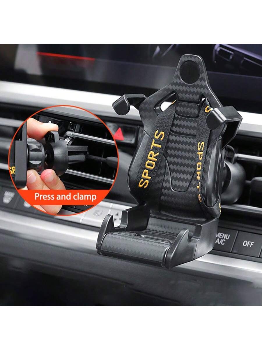 Creative Racing Seat Style Car Phone Holder, Universal Car Air Vent Mount Phone Stand