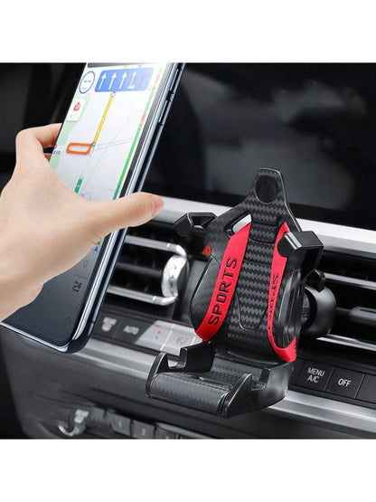 Creative Racing Seat Style Car Phone Holder, Universal Car Air Vent Mount Phone Stand