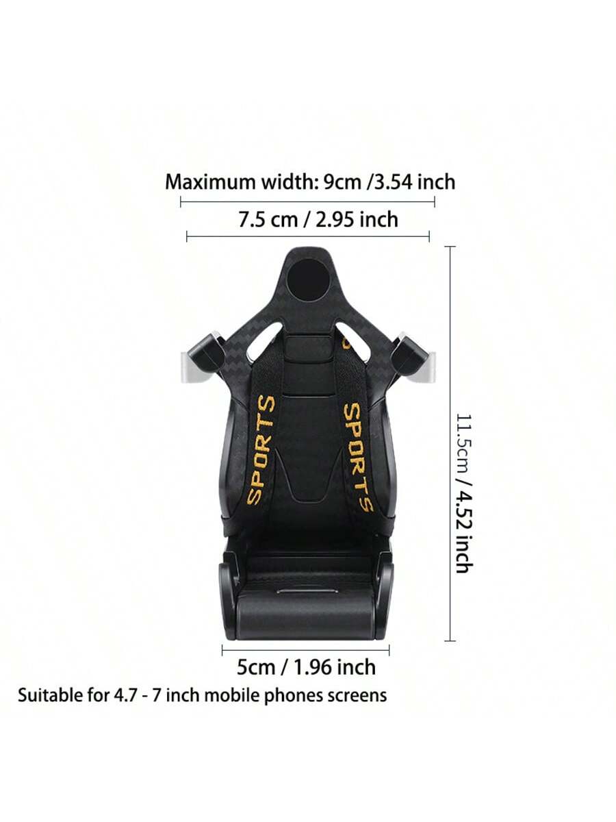 Creative Racing Seat Style Car Phone Holder, Universal Car Air Vent Mount Phone Stand
