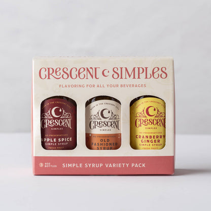 Crescent Simples - Fall Flavors Simple Syrup 3-Pack Gift Box