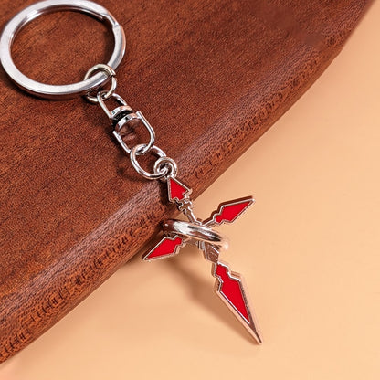 Cross Keychain Chain Cross Pendant, Metal Christian Cross Keychain, Suitable For First Communion, Baptism Gift, Religious Gift, Eid Gift, Event Prize, Souvenir, Halloween, Christmas Inspirational Chri