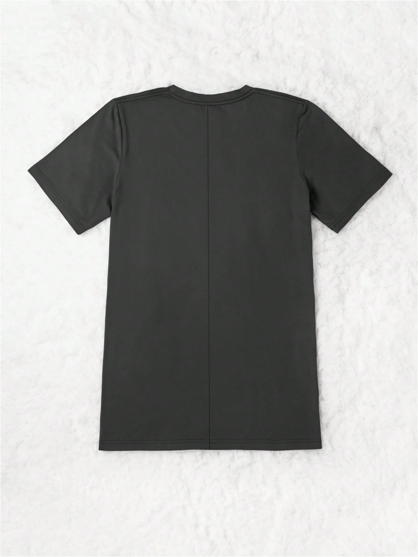 CURVE+ Music Soothes My Soul Letter Slogan Plus Size Crew Neck Short Sleeve T-Shirt, Plus Size