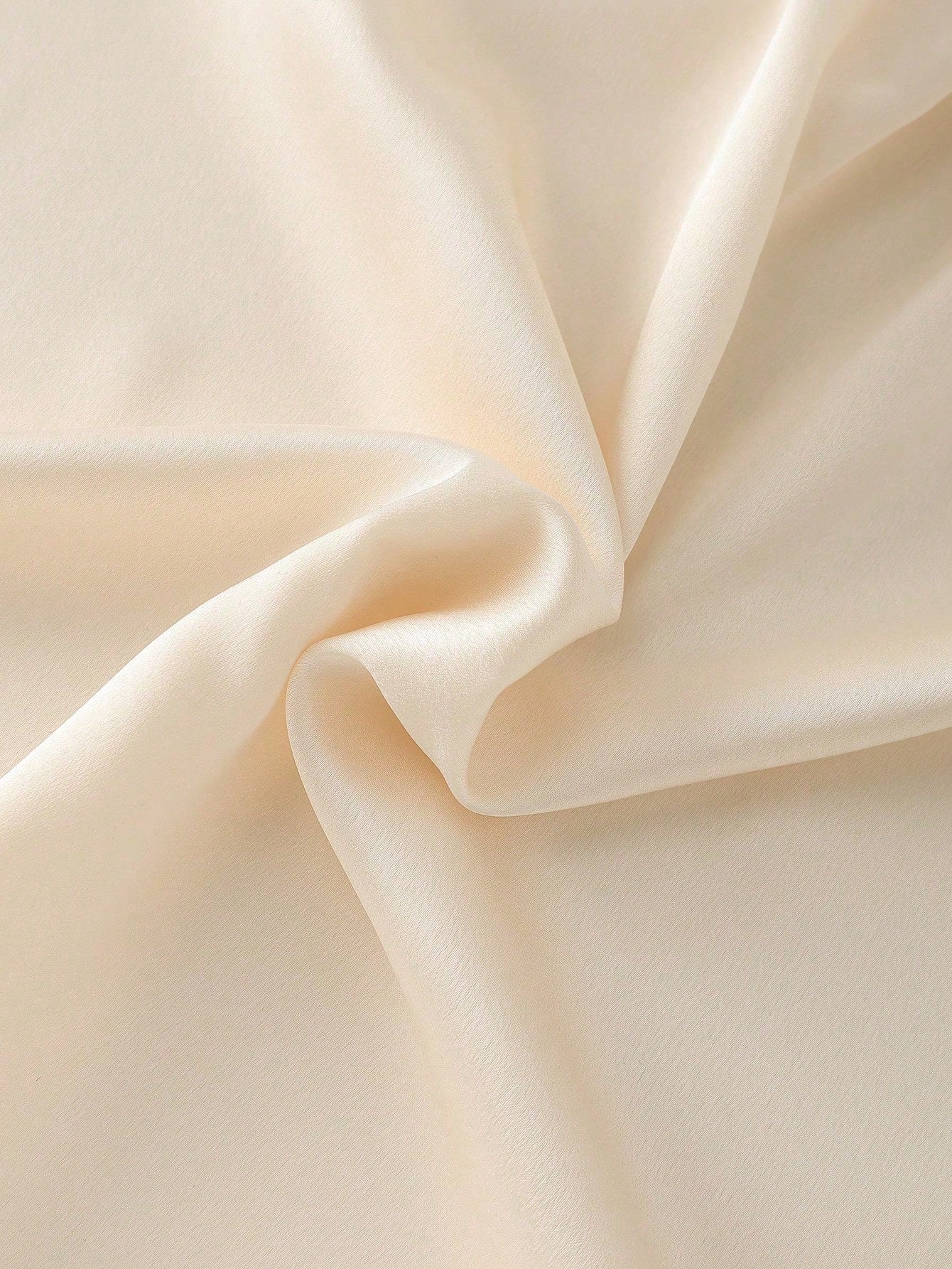 CURVE+ Plus Size Women's Bead Decor Satin Simple Elegant Blouse