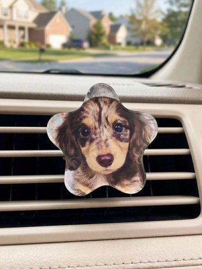 Custom Car Air Vent Photo Decor, Personalized Car AC Vent Photo Ornament, Women's Car Interior Accessories, Car Interior Decoration, Aesthetic Car Decor, Anniversary Gift