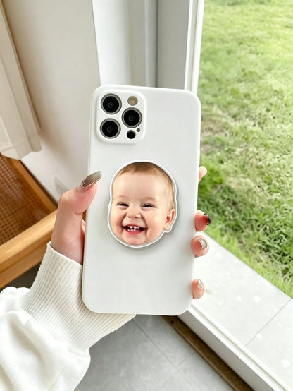 Custom Photo Acrylic Phone Stand, Telescopic Foldable Car Air Cushion Mount, Suitable For Phone, Tablet, Car, Perfect Gift For Family, Friends, Partner