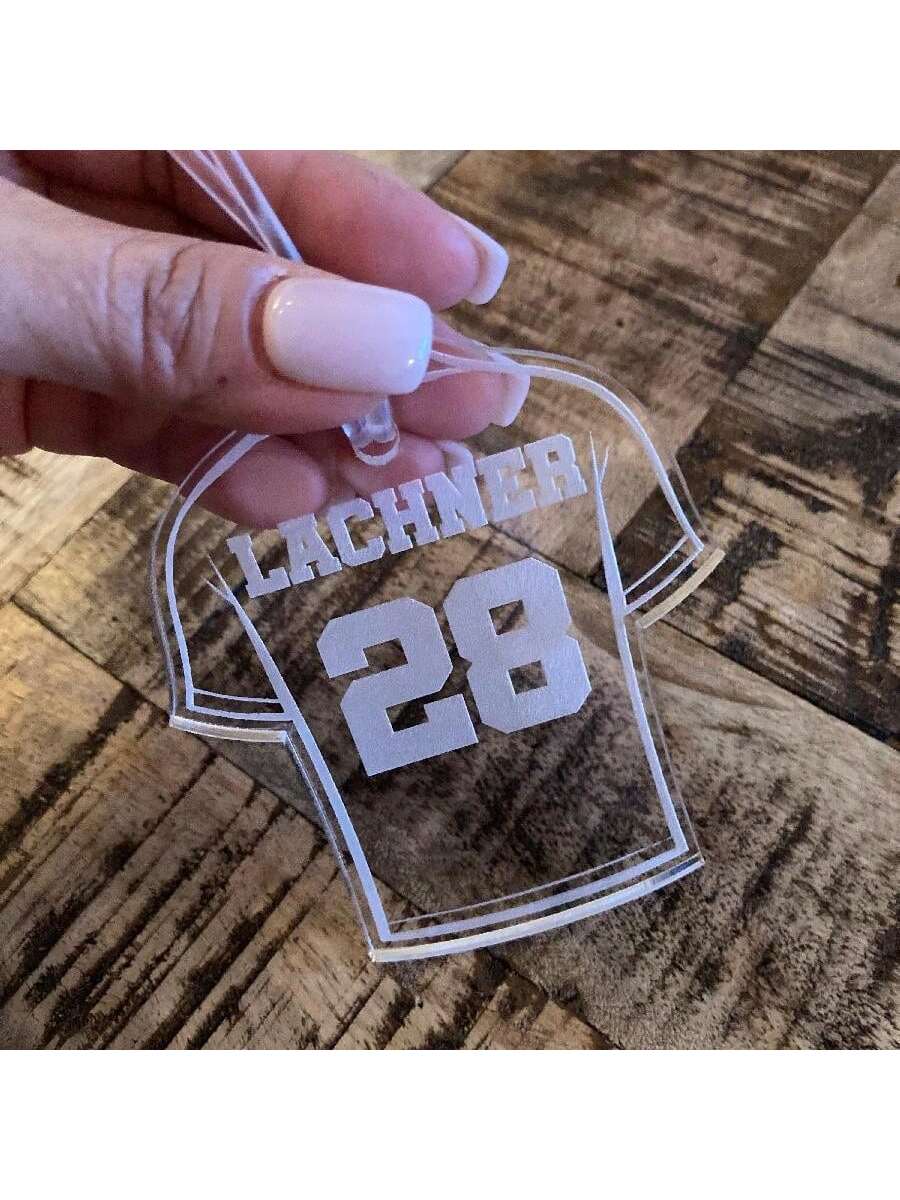 Customized Personalized Acrylic Luggage Tag Keychain, Customize With Your Own Name, Acrylic Bag Tag, Bag Charm, Suitable For Any Occasion, Perfect Autumn/Winter Gift Idea For Her/Him, Gift For Bag Acc