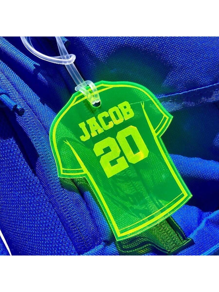 Customized Personalized Acrylic Luggage Tag Keychain, Customize With Your Own Name, Acrylic Bag Tag, Bag Charm, Suitable For Any Occasion, Perfect Autumn/Winter Gift Idea For Her/Him, Gift For Bag Acc