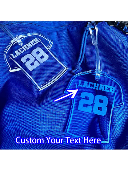 Customized Personalized Acrylic Luggage Tag Keychain, Customize With Your Own Name, Acrylic Bag Tag, Bag Charm, Suitable For Any Occasion, Perfect Autumn/Winter Gift Idea For Her/Him, Gift For Bag Acc