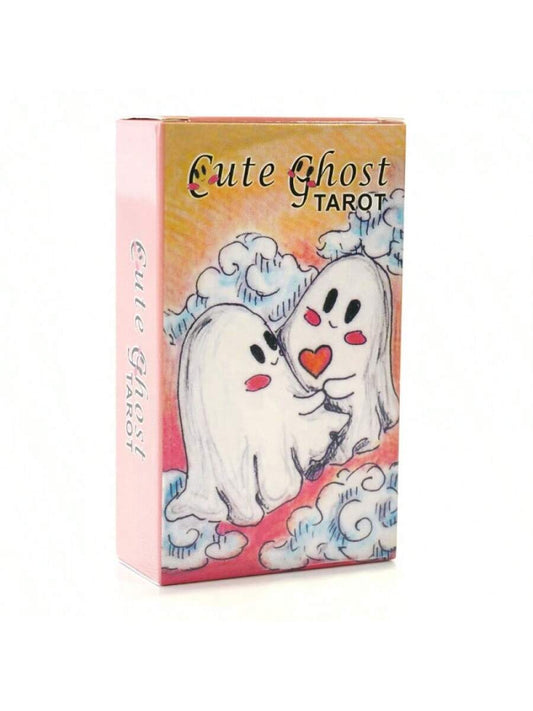 Cute Ghost Tarot Cards- These Adorable Small Ghost Tarot Cards Will Guide Your Emotions, Life, And Work Direction. Suitable For Beginners.