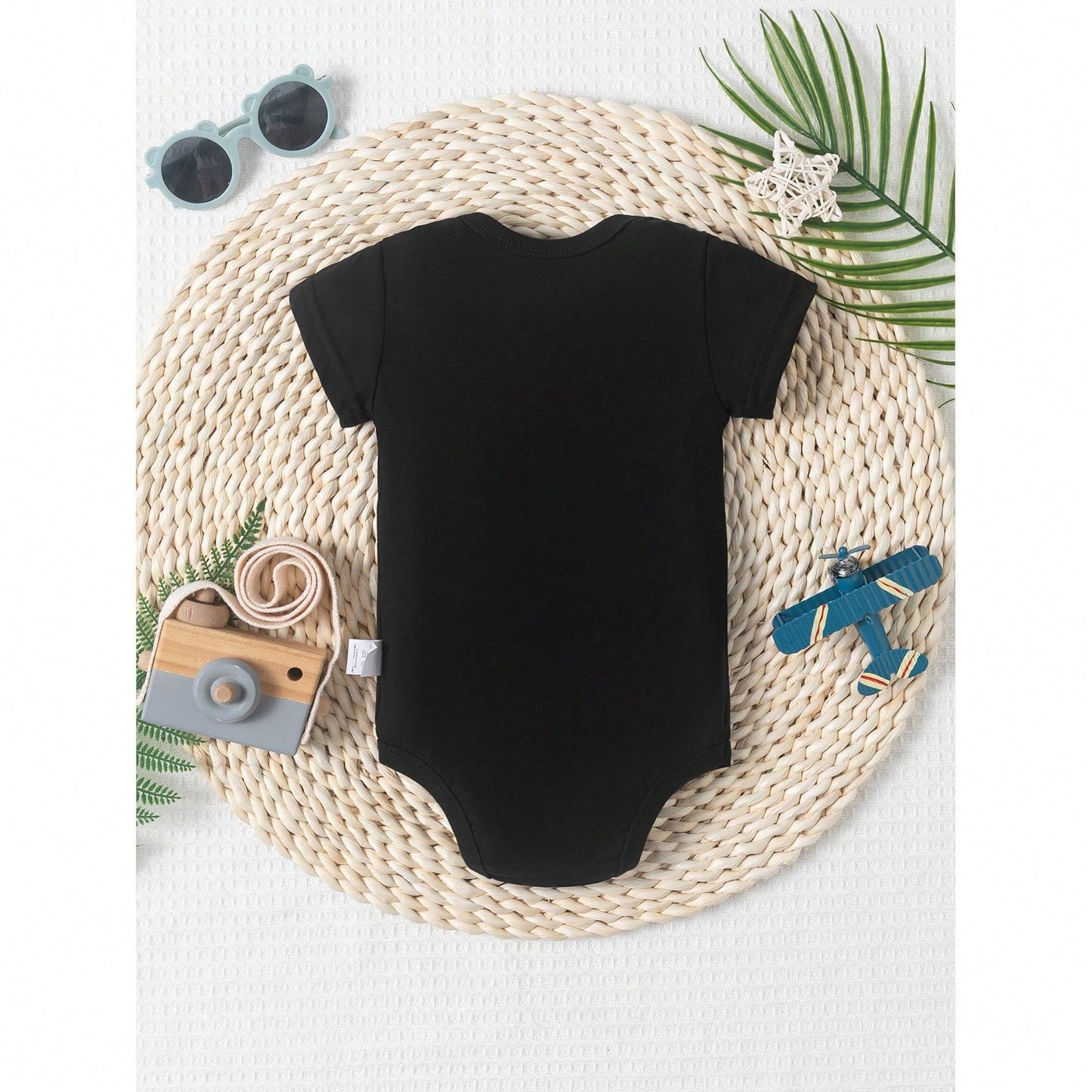 DADDY AND ME Print Funny Baby Romper Casual Comfortable Short Sleeve Newborn Clothes Cotton Fashion Triangle Jumpsuit