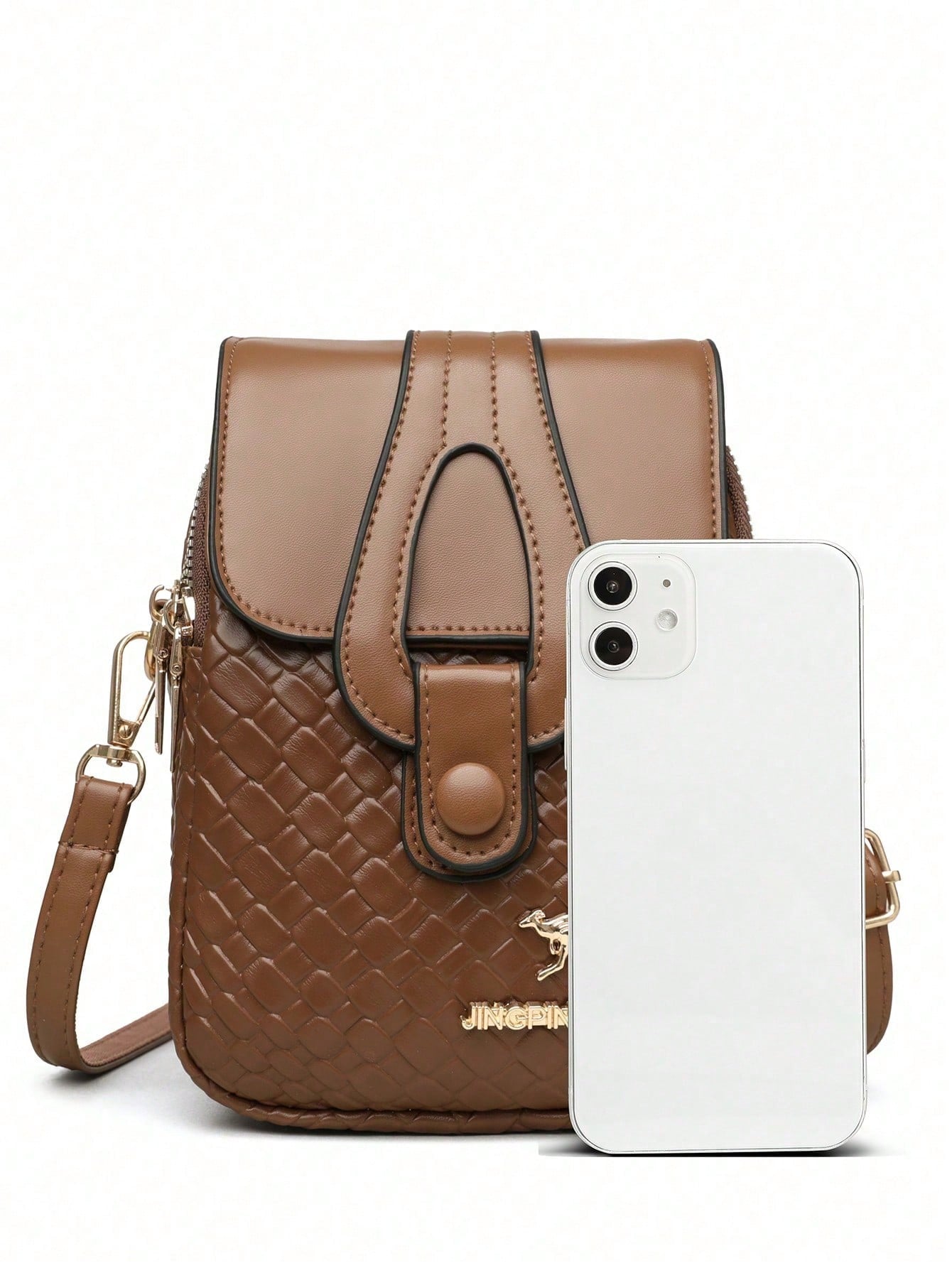 Dedoo Woven Embossed Versatile Women's Shoulder Crossbody Bag, Lightweight Casual Fashionable Commuter And Multi-Purpose Wallet, Suitable As Gift
