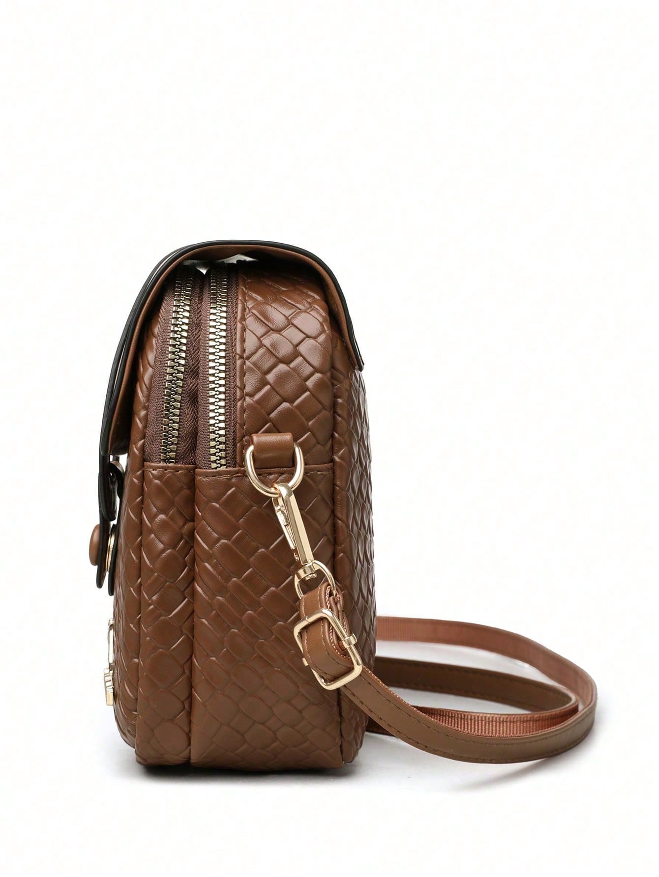 Dedoo Woven Embossed Versatile Women's Shoulder Crossbody Bag, Lightweight Casual Fashionable Commuter And Multi-Purpose Wallet, Suitable As Gift