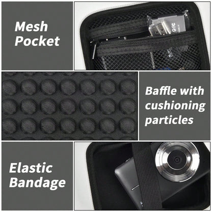 Digital Camera Protective Case Compatible With CAMKORY/Pixpro/VAHOIALD/DSCW800 830/PowerShot 180 190- Case Only (Camera Not Included), Camera Bag