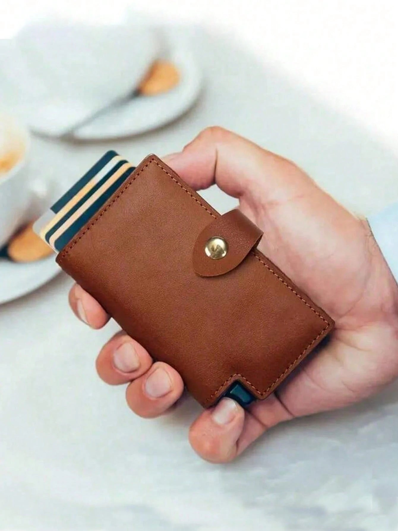 DIY Leather Craft Buttons, Folding Sewing Accessories, Crochet/Wallet/Handbag Making, Faux Leather Snap Fasteners With Multiple Color Buttons, Suitable For Handbags And Wallets, Metal Ring