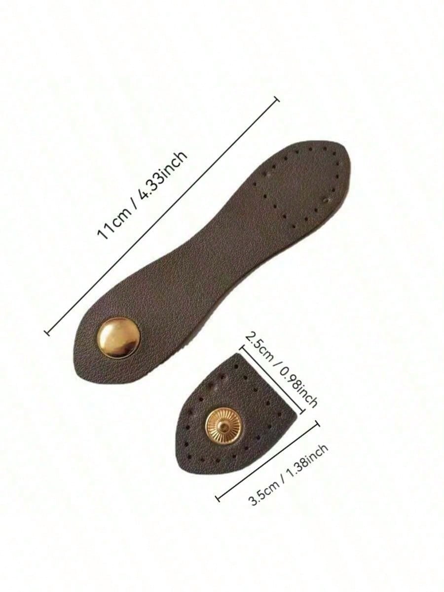DIY Leather Craft Buttons, Folding Sewing Accessories, Crochet/Wallet/Handbag Making, Faux Leather Snap Fasteners With Multiple Color Buttons, Suitable For Handbags And Wallets, Metal Ring