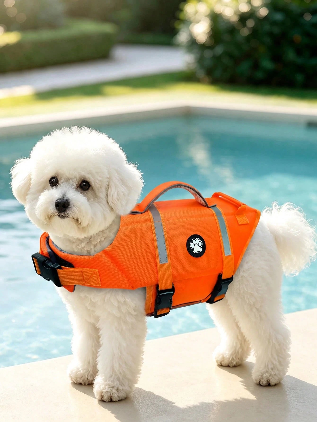 Dog Life Jacket, Lightweight Adjustable Buoyancy Vest With Rescue Handle, High Visibility Reflective Design, Suitable For Small And Medium Dogs Swimming And Boating