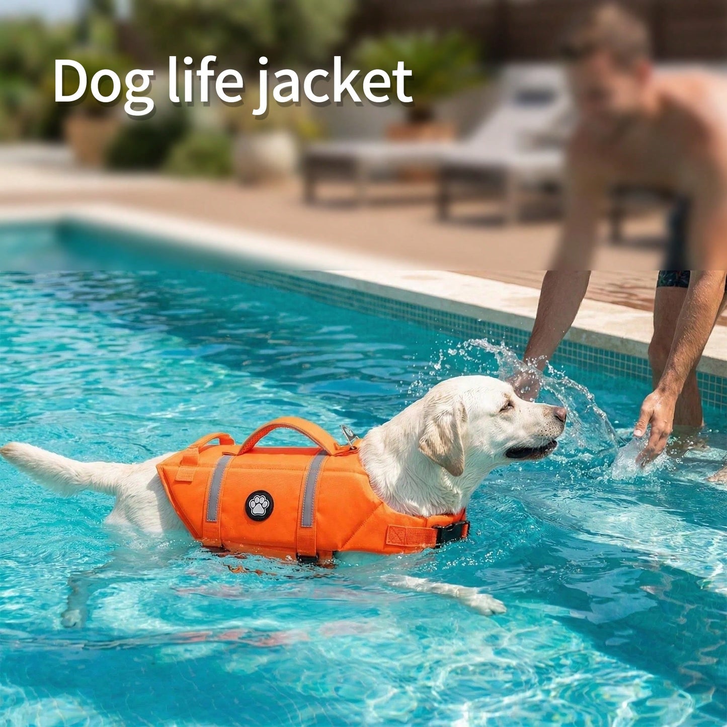 Dog Life Jacket, Lightweight Adjustable Buoyancy Vest With Rescue Handle, High Visibility Reflective Design, Suitable For Small And Medium Dogs Swimming And Boating