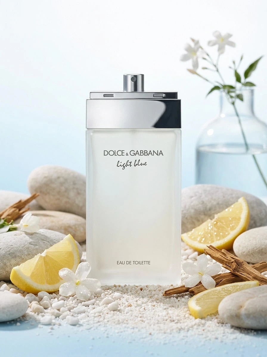 Dolce & Gabbana Light Blue Eau De Toilette Spray For Women EDT Mini 0.15oz/4.5ml,0.84oz/25ml,1.6oz/50ml,1.7oz/50ml,1oz/30ml,3.4oz/100ml,6.7oz/200ml- Perfume For Long Lasting Suitable For Birthday, Of