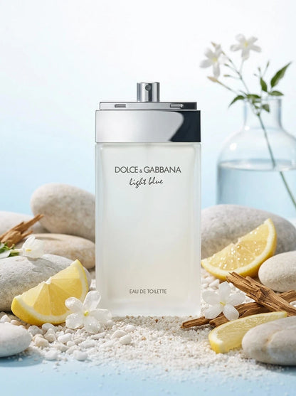 Dolce & Gabbana Light Blue Eau De Toilette Spray For Women EDT Mini 0.15oz/4.5ml,0.84oz/25ml,1.6oz/50ml,1.7oz/50ml,1oz/30ml,3.4oz/100ml,6.7oz/200ml- Perfume For Long Lasting Suitable For Birthday, Of