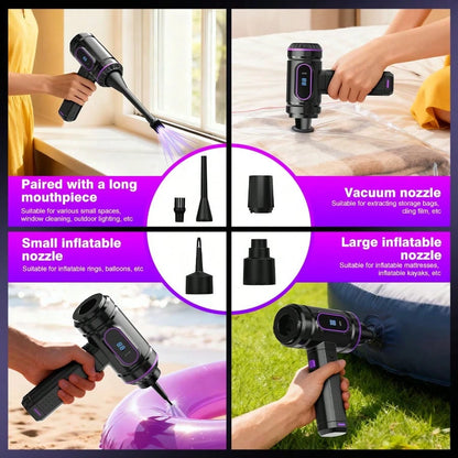 Dual-Battery Wireless USB Rechargeable Vacuum Cleaner For Car And Home, Powerful Portable Handheld Mini Vacuum For Floor Crevices, Includes Accessory Kit, Cleaning Brush, And Carpet Cleaner