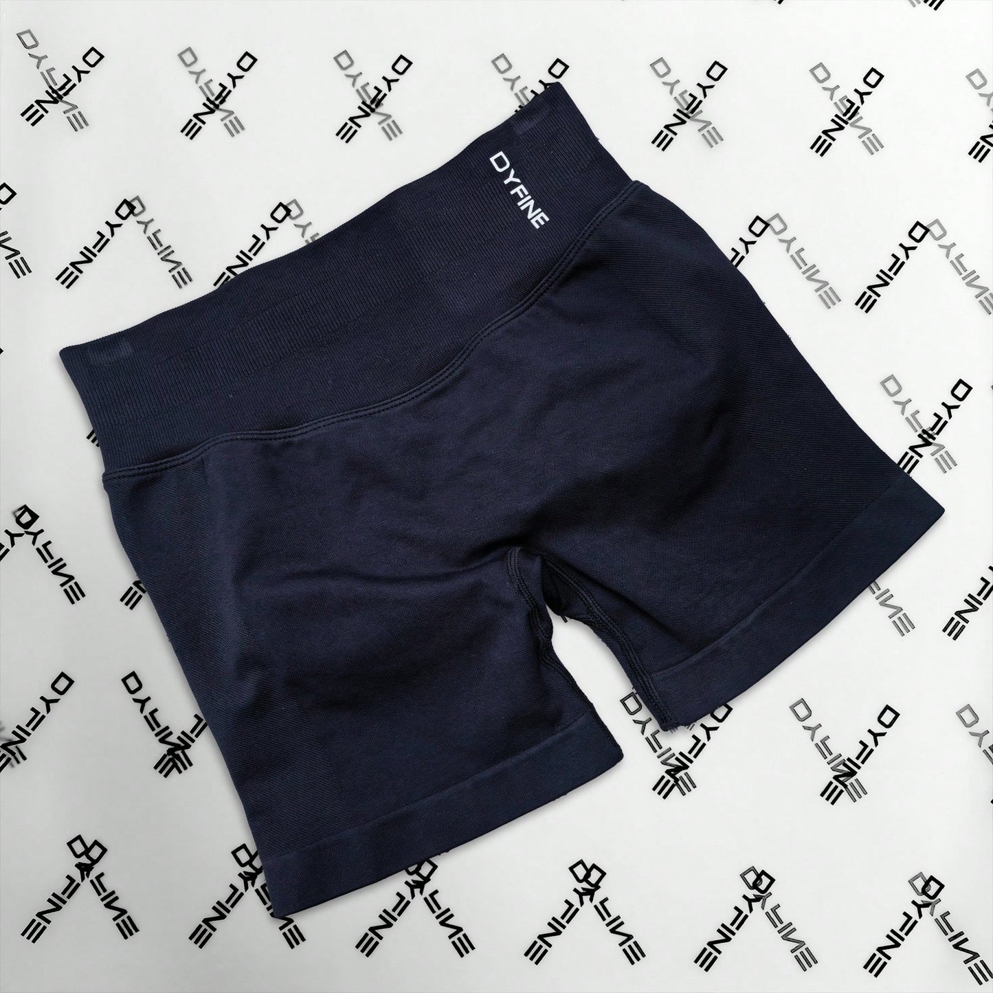 DYFINE Women's Seamless Elastic Butt Lifting Shaping Yoga Fitness Gym Running Sports Shorts