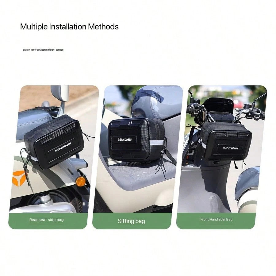 Electric Motorcycle Side Bag, Outdoor Riding Bag, Rear Seat Pannier, Rack Bottom Bag, Tail Side Bag
