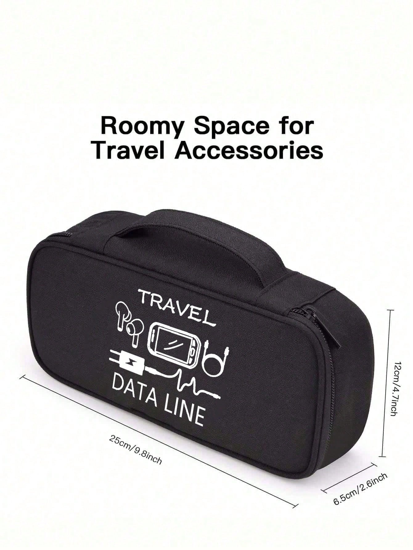 Electronic Product Organizer Bag – Multi-Compartment Digital Storage Pouch With Zipper, Portable Electronic Accessories Organizer, Can Store Charging Cables, Portable Hard Drives And Power Banks – Ide