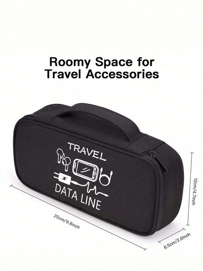 Electronic Product Organizer Bag – Multi-Compartment Digital Storage Pouch With Zipper, Portable Electronic Accessories Organizer, Can Store Charging Cables, Portable Hard Drives And Power Banks – Ide