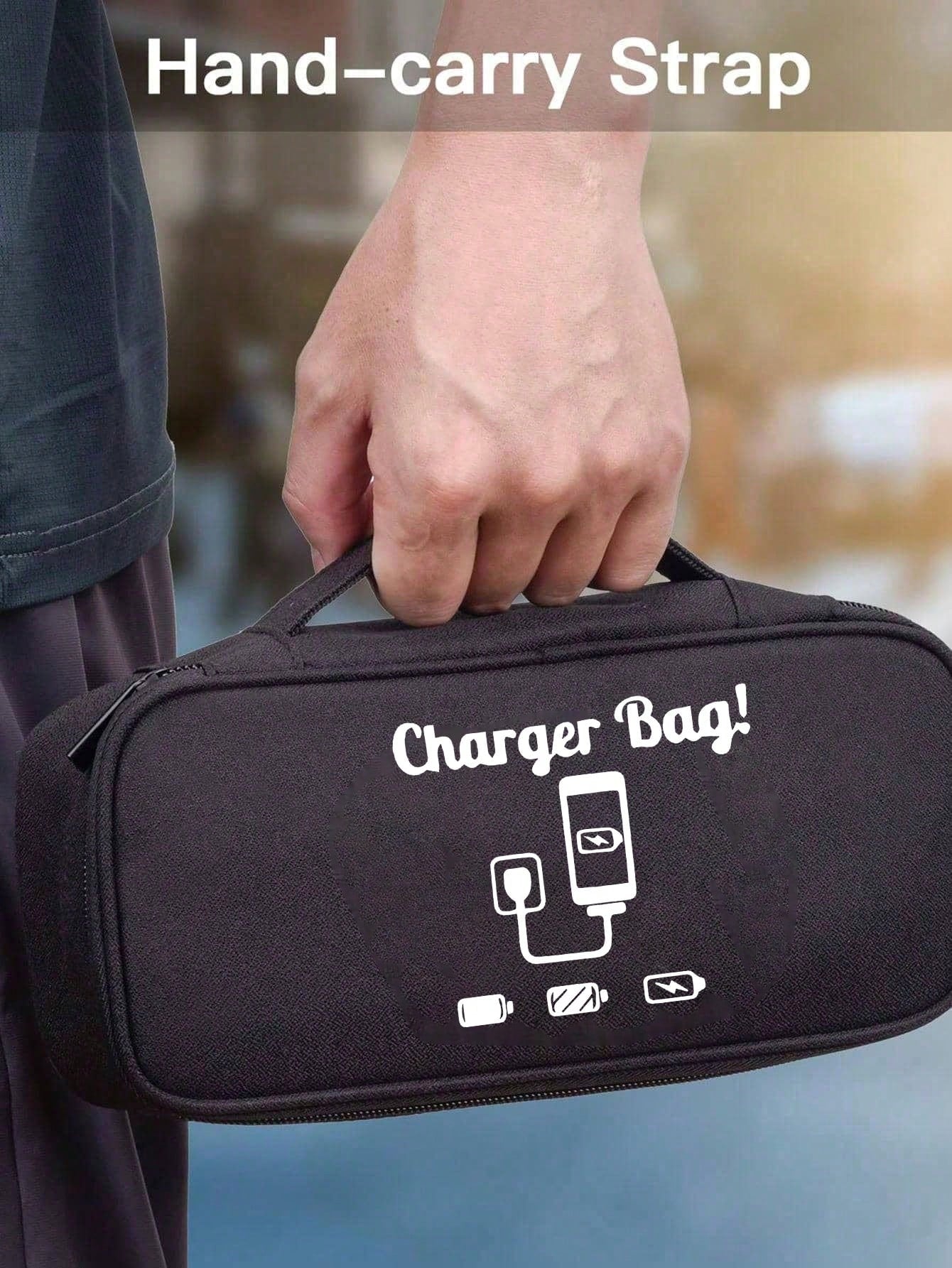 Electronic Product Organizer Bag – Multi-Compartment Digital Storage Pouch With Zipper, Portable Electronic Accessories Organizer, Can Store Charging Cables, Portable Hard Drives And Power Banks – Ide