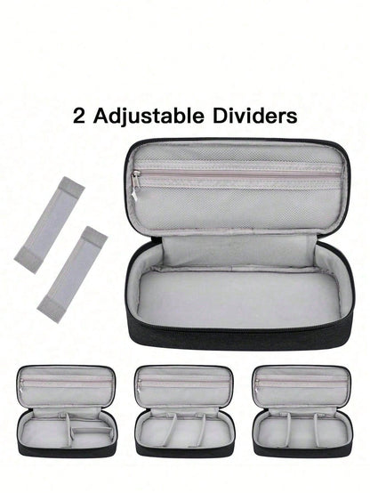 Electronic Product Organizer Bag – Multi-Compartment Digital Storage Pouch With Zipper, Portable Electronic Accessories Organizer, Can Store Charging Cables, Portable Hard Drives And Power Banks – Ide