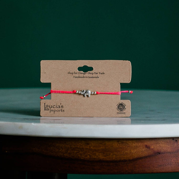 Elephant String Charm Bracelet: Assorted