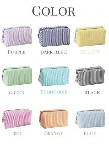 Embroidered Name Cosmetic Bag, Customized Corduroy Cosmetic Bag, Sanitary Napkin Storage Bag, Personalized Women's Gift, Travel Case, Toiletries, Sunscreen Bag, Bridesmaid Gift, Fall Decor, Mother's D