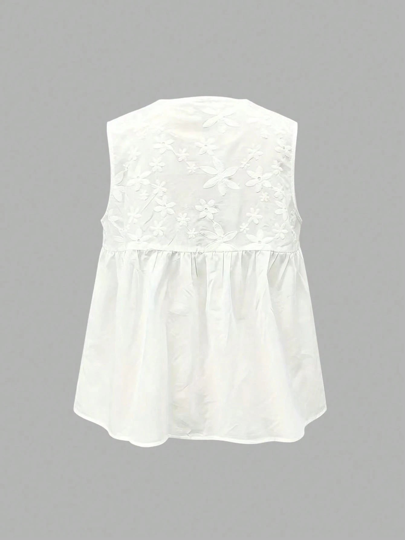 EMERY ROSE Plus Size Summer Casual Floral Decor Notched Neck Camisole