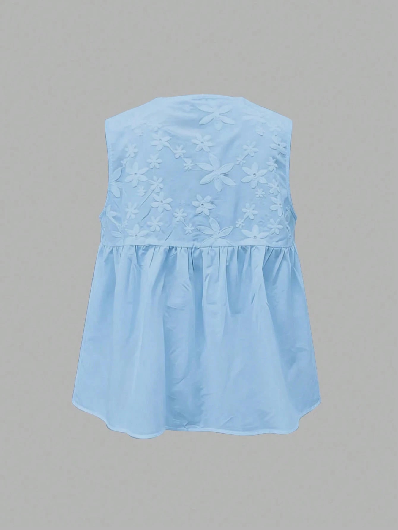 EMERY ROSE Plus Size Summer Casual Floral Decor Notched Neck Camisole