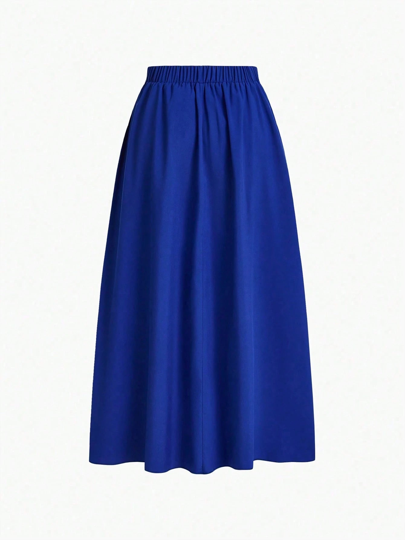 EMERY ROSE Spring/Summer Casual Solid Color Long Skirt