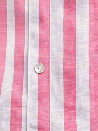 EMERY ROSE Vintage Sweetheart Style Striped Cami Dress, High Waist Slimming A-Line Flared Gentle Elegant Midi Dress