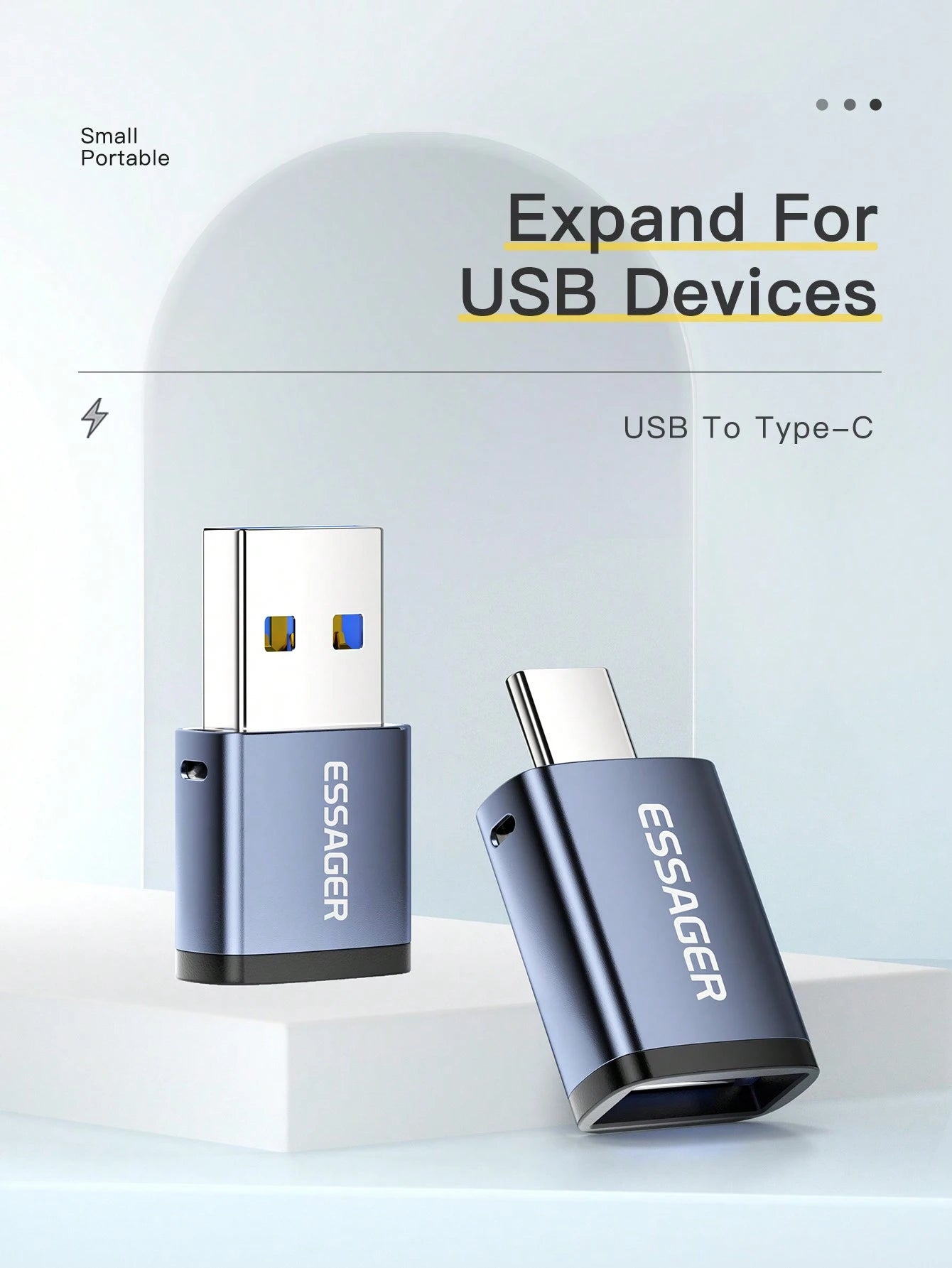 Essager 1 Set USB Type C OTG Adapter Type-C USB-C Male To USB 3.0 Female Converter For USBC OTG Connector
