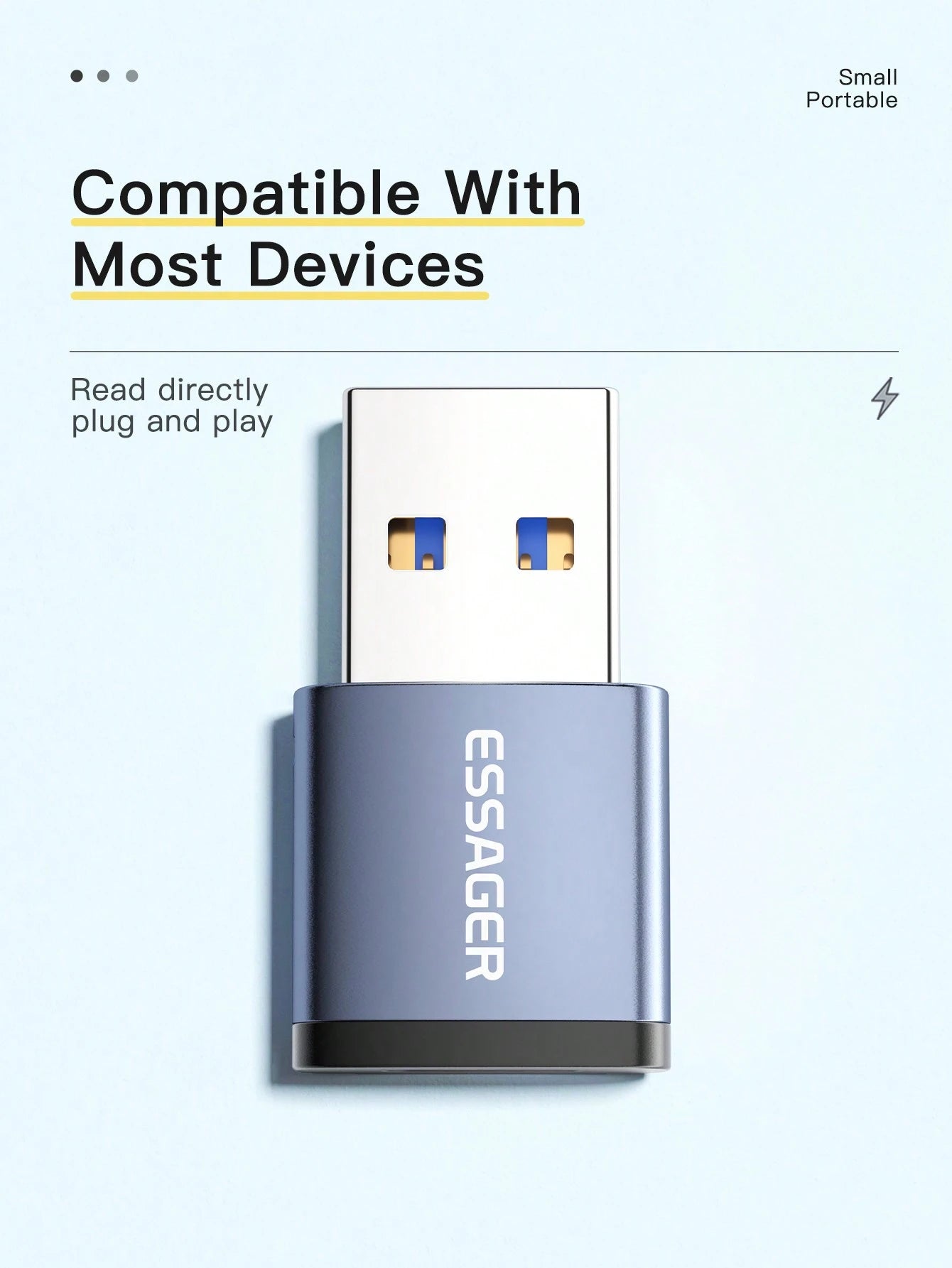 Essager 1 Set USB Type C OTG Adapter Type-C USB-C Male To USB 3.0 Female Converter For USBC OTG Connector