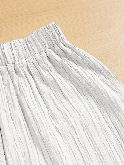 Essnce Women's Casual Simple Textured Long Pants Summer Spring Valentine Day New Years