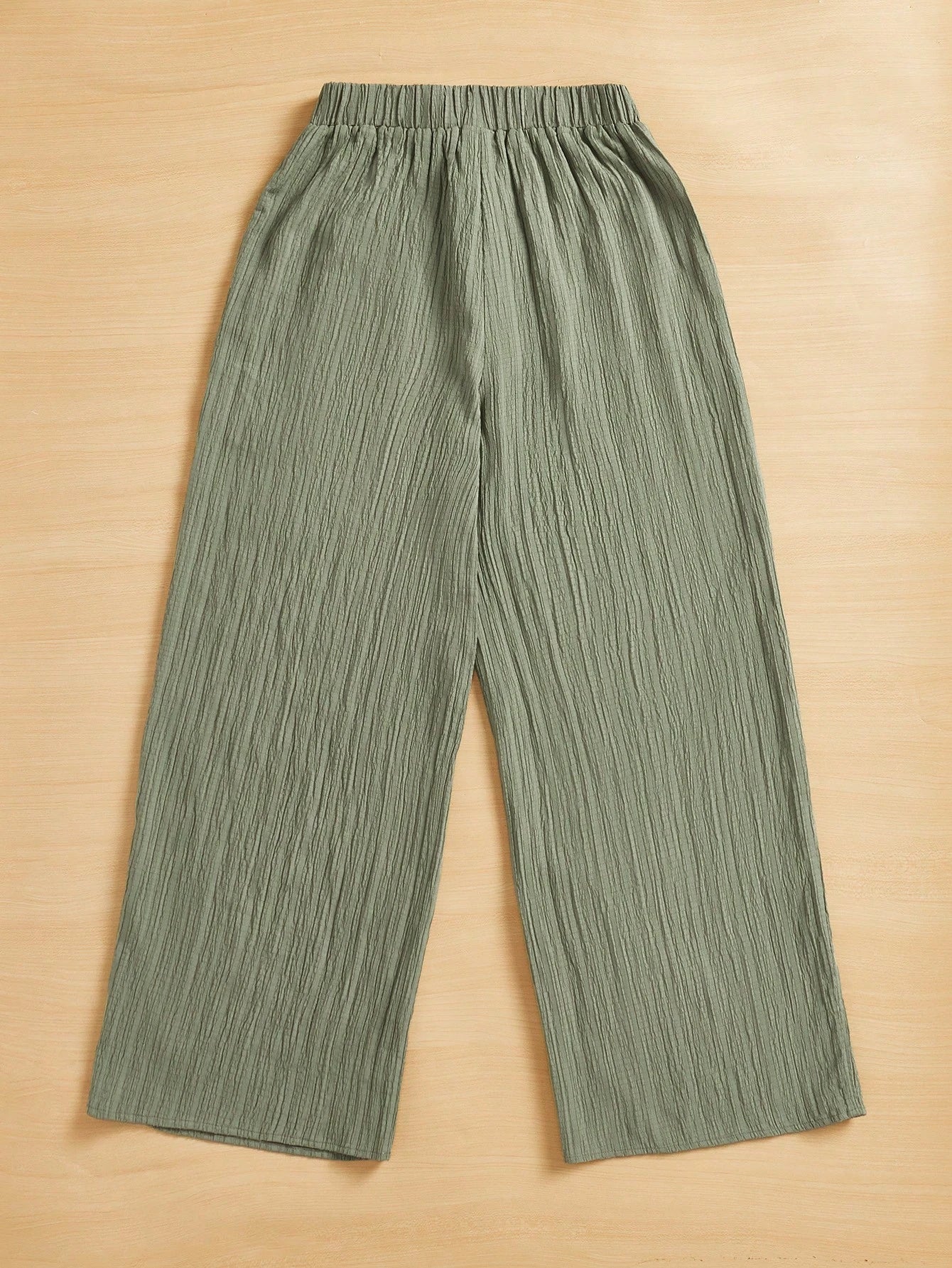 Essnce Women's Casual Simple Textured Long Pants Summer Spring Valentine Day New Years
