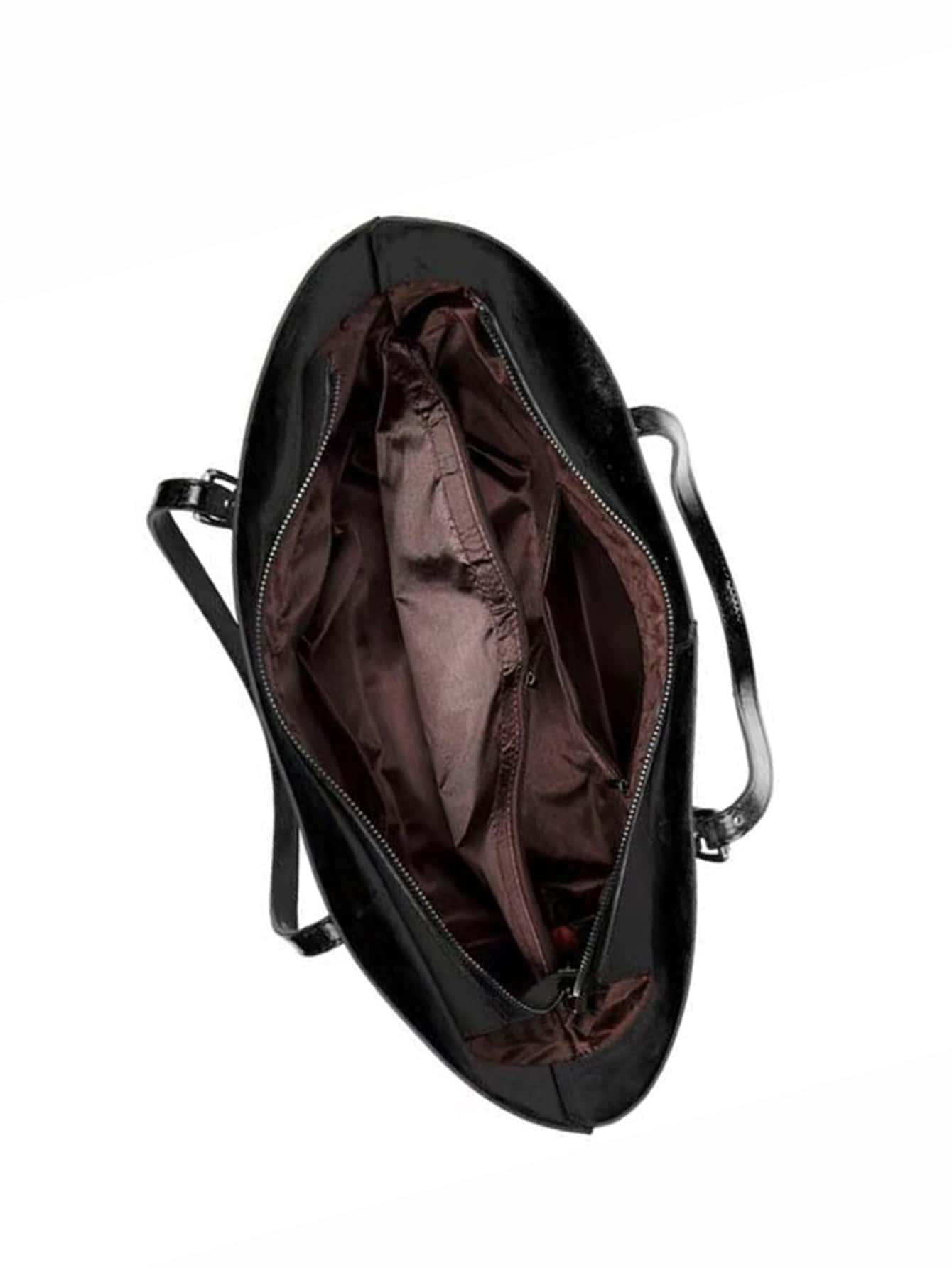 European And American Style Large Capacity Oil Leather Tote Bag With Casual And Simple Design, Perfect Gift For. Suitable For Office Lady, College Student And White Collar Worker, Office Bag & Busine