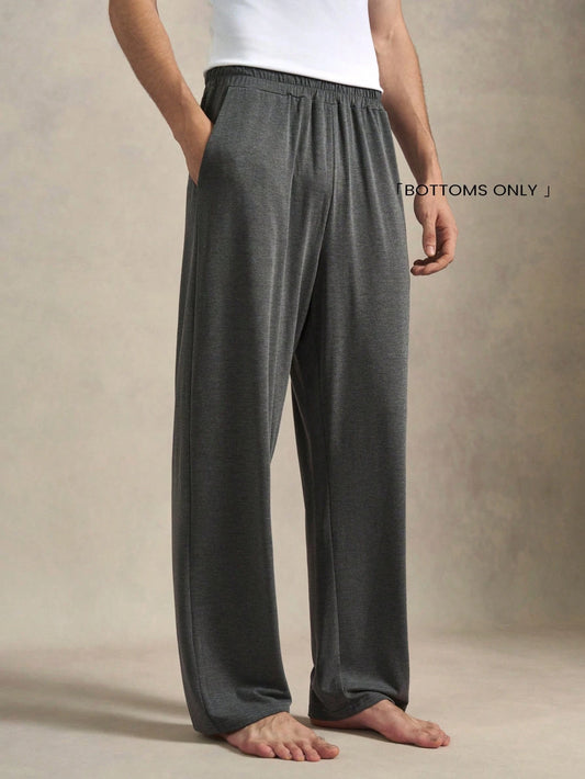 EverLounge Men's Solid Color Pocket Casual Loungewear Pants