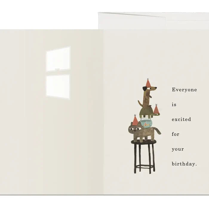 Everyone is Excited Birthday Card