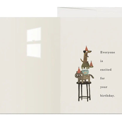 Everyone is Excited Birthday Card
