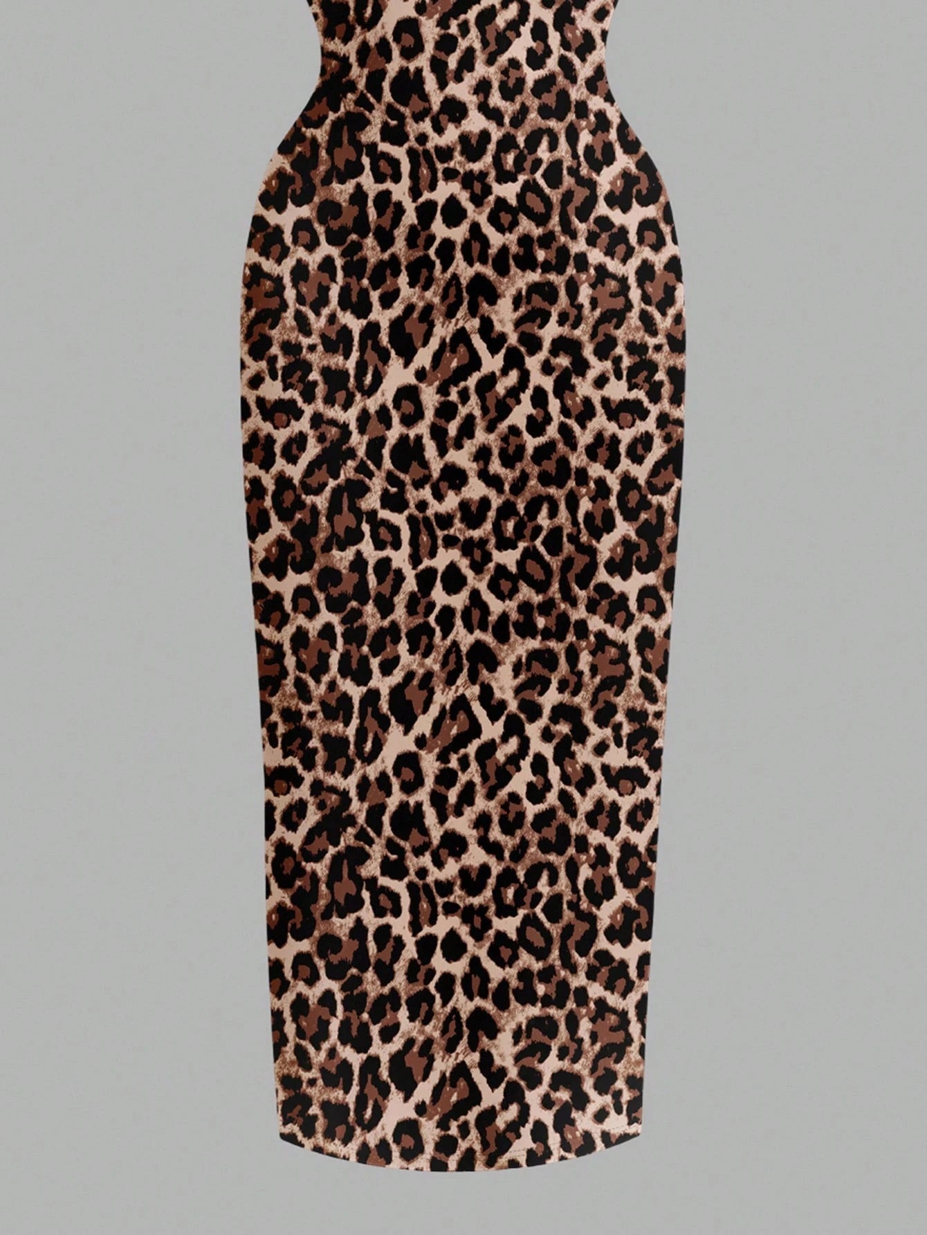 EZwear Casual Minimalist Leopard Print Fitted Camisole Dress, Suitable For Summer Suitable For Going Out Chic Dress