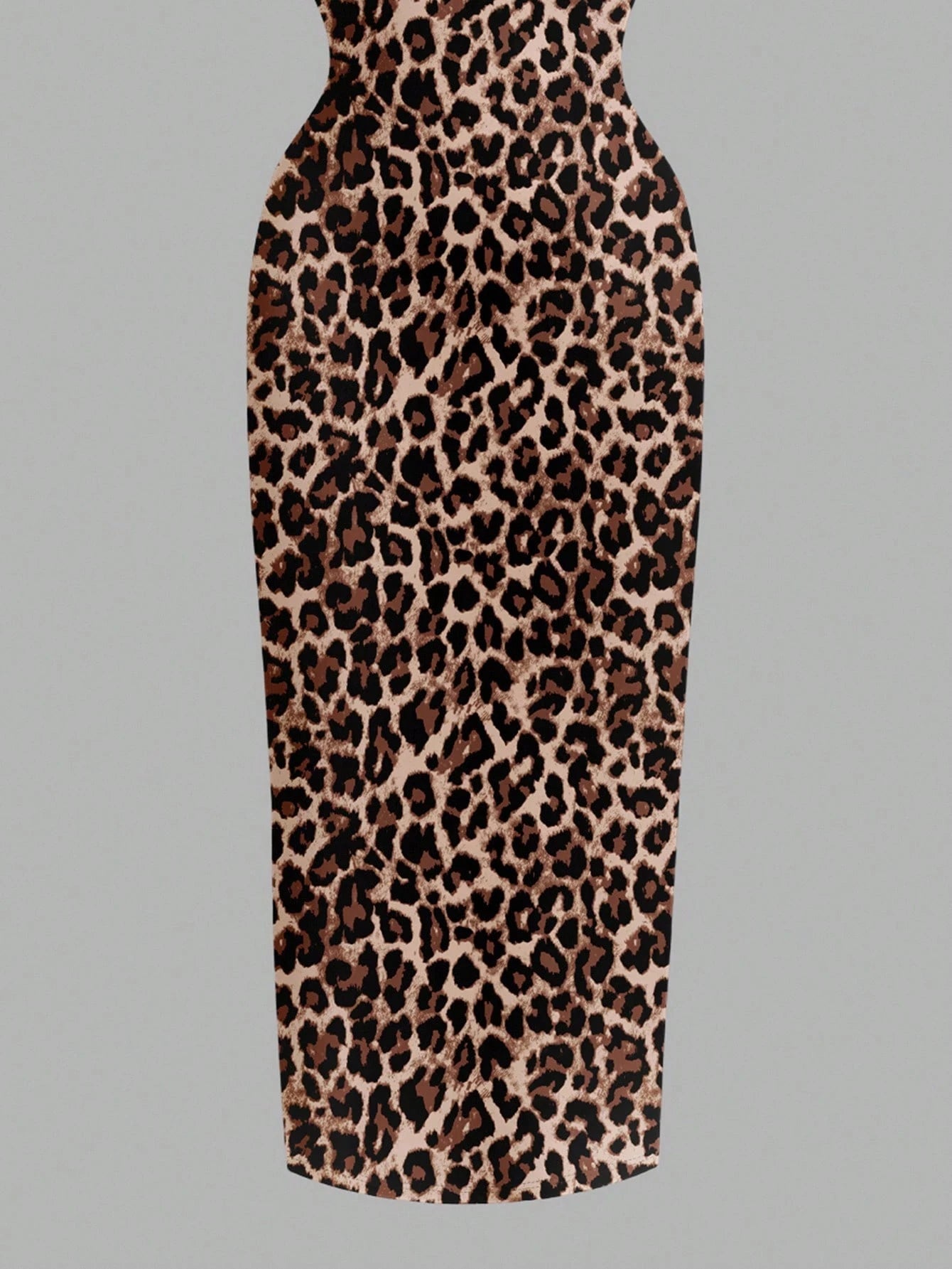 EZwear Casual Minimalist Leopard Print Fitted Camisole Dress, Suitable For Summer Suitable For Going Out Chic Dress