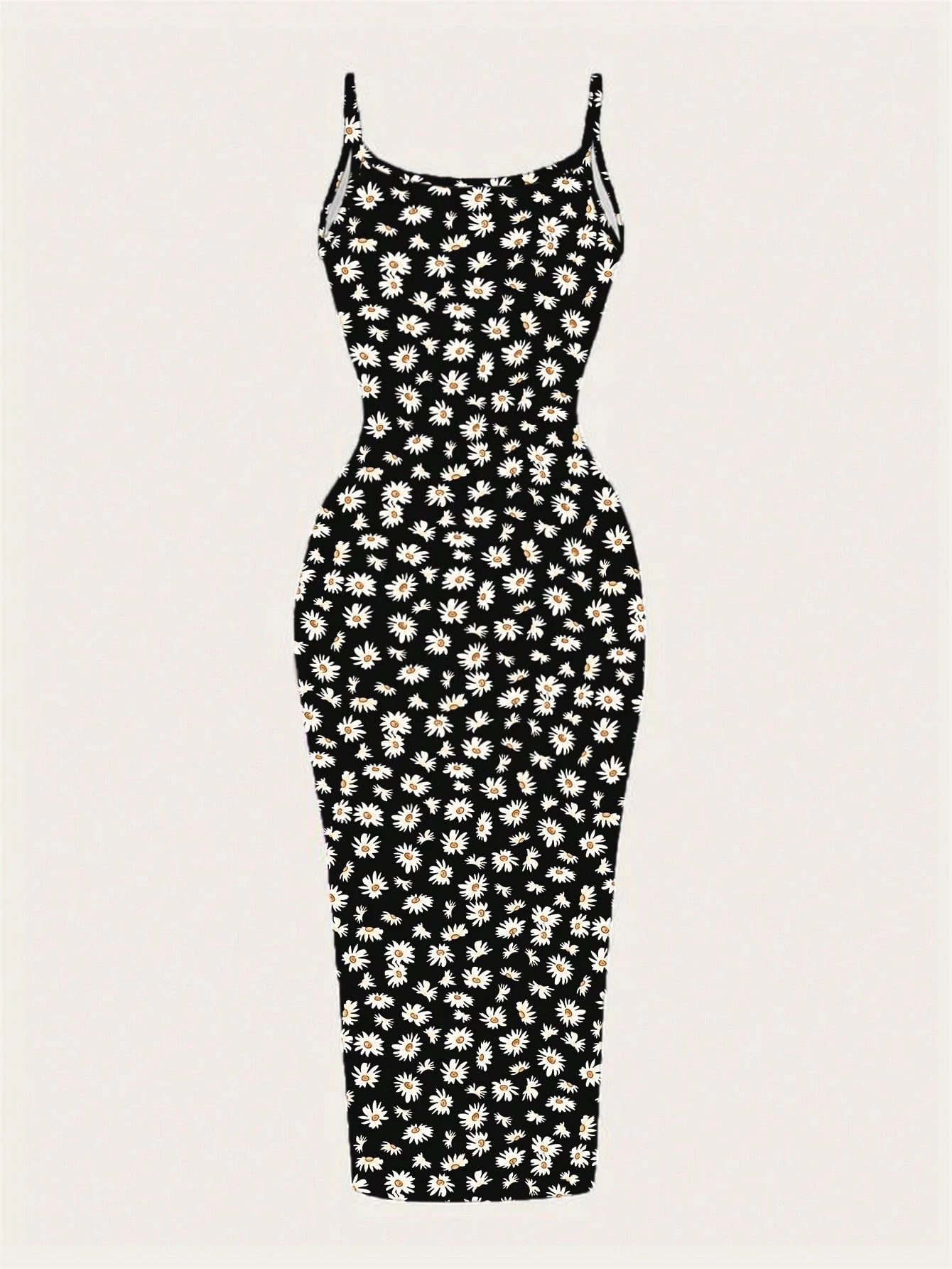 EZwear Casual Minimalist Leopard Print Fitted Camisole Dress, Suitable For Summer Suitable For Going Out Chic Dress
