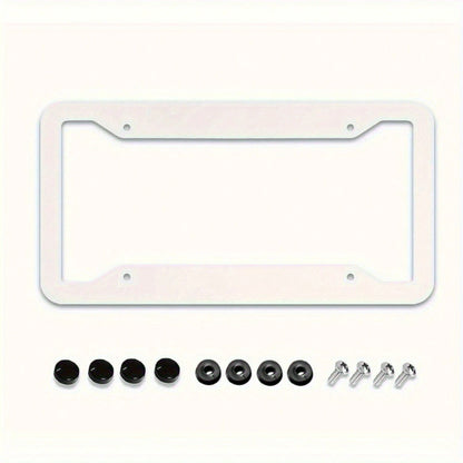 Faith Eagle Flag License Plate Frame| Independence Day Theme, Universal Four-Hole Adapter, US Standard Size 12.2X 6.3inch, Aluminum Alloy Material,Car Must Haves,Car Picks,Gifts,Car Decor,Car Cover,C